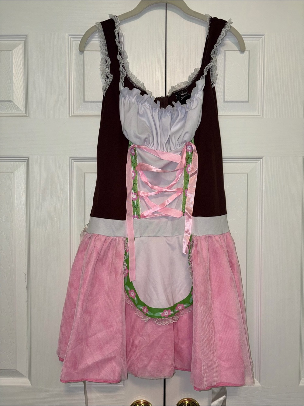 Leg Avenue brown and pink Oktoberfest beer maiden costume women size m/l